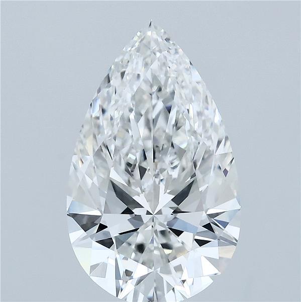 3.79 Carat Pear Shaped, Ideal Cut, E Color, VVS2 Clarity, IGI Certified Lab Grown Diamond
