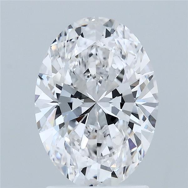 2.01 Carat Oval Shaped, Ideal Cut, D Color, VVS2 Clarity, IGI Certified Lab Grown Diamond