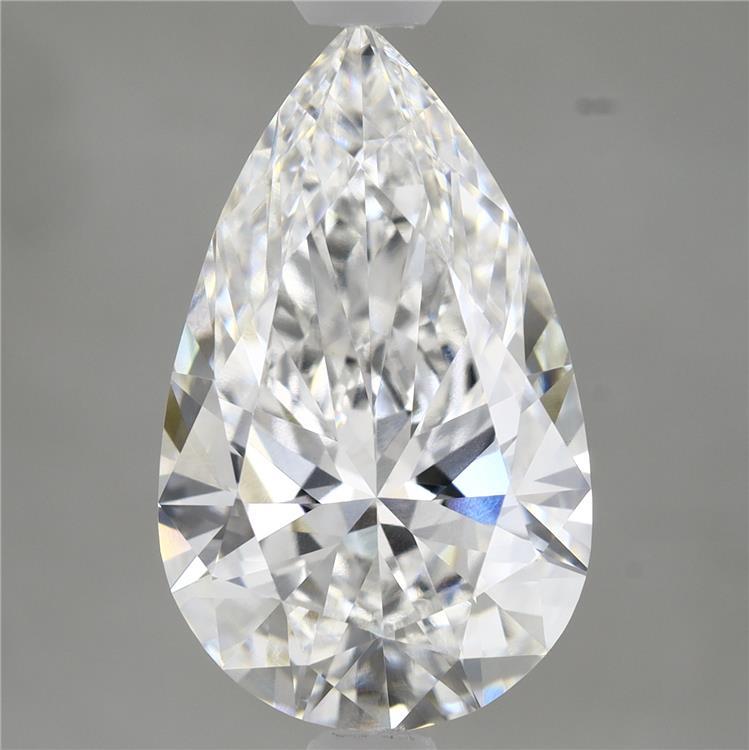 4.77 Carat Pear Shaped, Ideal Cut, E Color, VVS2 Clarity, IGI Certified Lab Grown Diamond