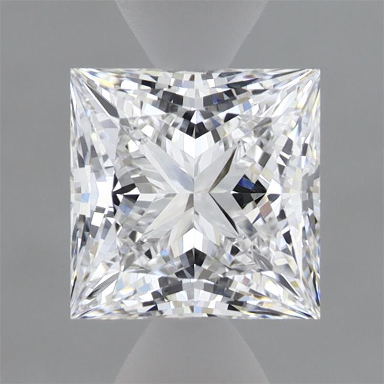 1.57 Carat Princess Shaped, Ideal Cut, D Color, VVS2 Clarity, IGI Certified Lab Grown Diamond