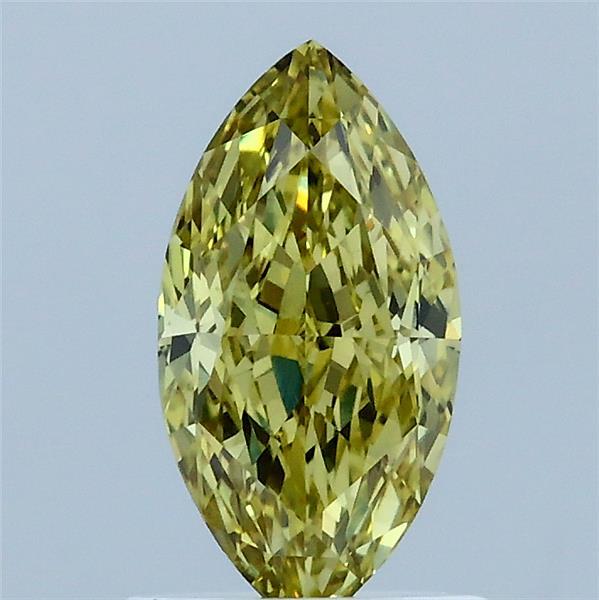 1.06 Carat Marquise Shaped, Excellent Cut, FANCY INTENSE YELLOW Color, VVS2 Clarity, IGI Certified Lab Grown Diamond