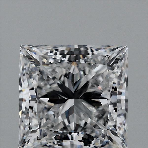 3.03 Carat Princess Shaped, Ideal Cut, D Color, VS1 Clarity, IGI Certified Lab Grown Diamond