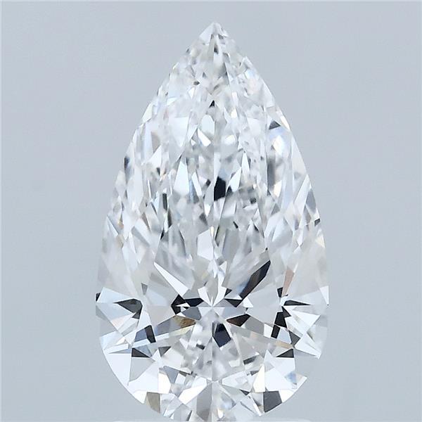 2.04 Carat Pear Shaped, Ideal Cut, D Color, VVS2 Clarity, IGI Certified Lab Grown Diamond