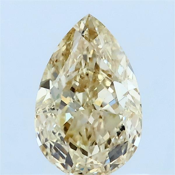 1.05 Carat Pear Shaped, Excellent Cut, FANCY LIGHT YELLOW Color, VS1 Clarity, IGI Certified Lab Grown Diamond