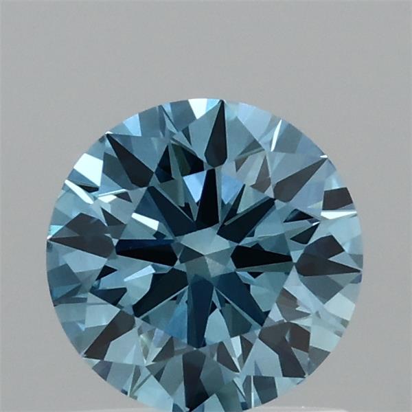 1.01 Carat Round Shaped, Ideal Cut, FANCY VIVID BLUE Color, VVS2 Clarity, IGI Certified Lab Grown Diamond