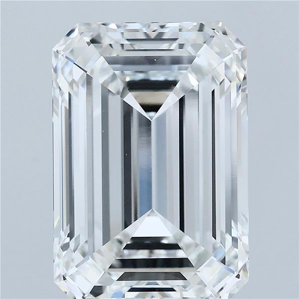8.05 Carat Emerald Shaped, Ideal Cut, E Color, VVS2 Clarity, IGI Certified Lab Grown Diamond