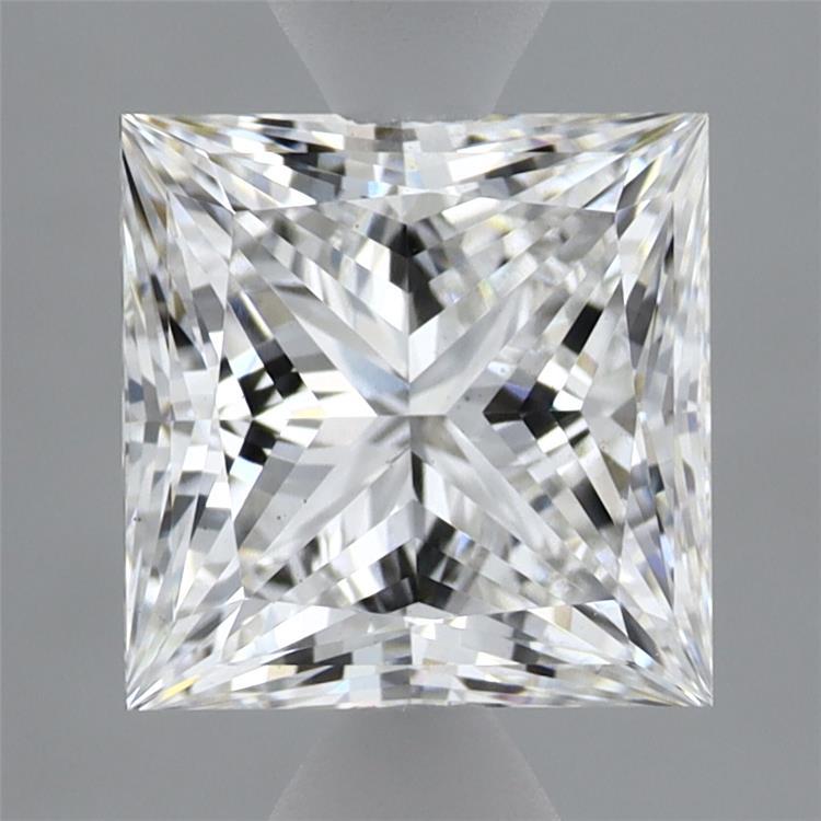 2.63 Carat Princess Shaped, Ideal Cut, E Color, VS1 Clarity, IGI Certified Lab Grown Diamond