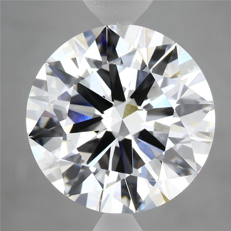 7.02 Carat Round Shaped, Ideal Cut, F Color, VS2 Clarity, IGI Certified Lab Grown Diamond