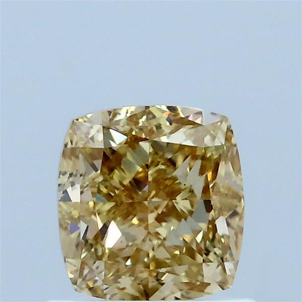 1.01 Carat Cushion Shaped, Ideal Cut, FANCY INTENSE YELLOW Color, VS1 Clarity, IGI Certified Lab Grown Diamond