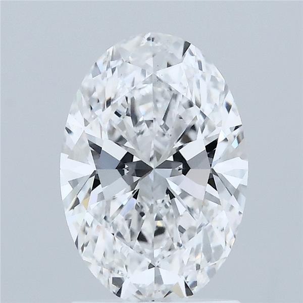 1.60 Carat Oval Shaped, Ideal Cut, D Color, VS1 Clarity, IGI Certified Lab Grown Diamond