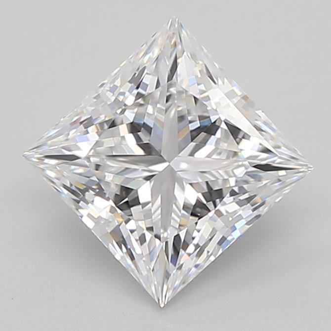 1.07 Carat Princess Shaped, Ideal Cut, D Color, IF Clarity, IGI Certified Lab Grown Diamond