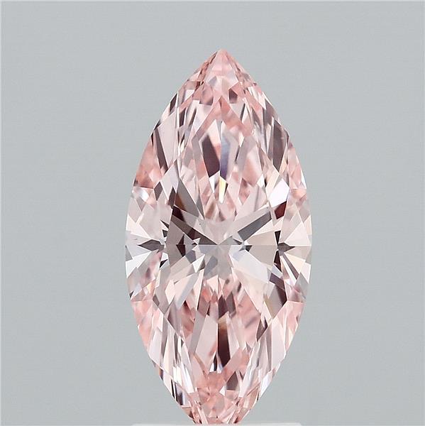 2.01 Carat Marquise Shaped, Ideal Cut, FANCY INTENSE PINK Color, VVS2 Clarity, IGI Certified Lab Grown Diamond