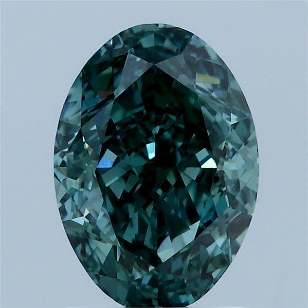 2.05 Carat Oval Shaped, Excellent Cut, FANCY VIVID GREEN Color, VS1 Clarity, IGI Certified Lab Grown Diamond