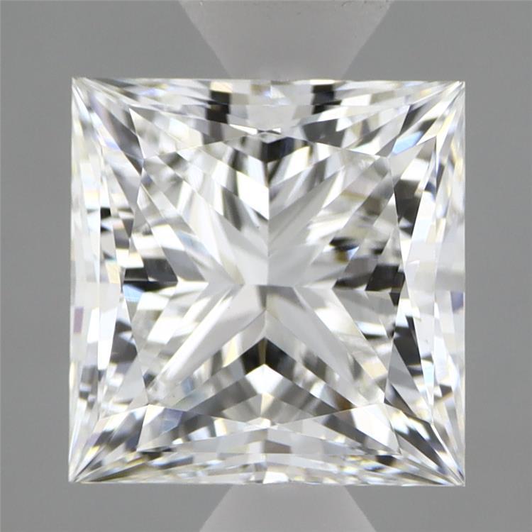 2.38 Carat Princess Shaped, Ideal Cut, E Color, VVS2 Clarity, IGI Certified Lab Grown Diamond