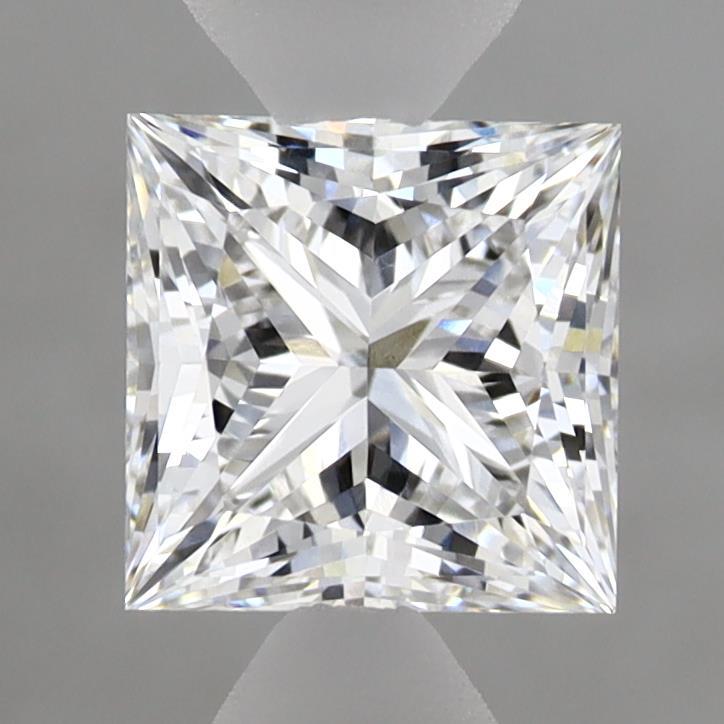 1.52 Carat Princess Shaped, Ideal Cut, E Color, VVS2 Clarity, IGI Certified Lab Grown Diamond