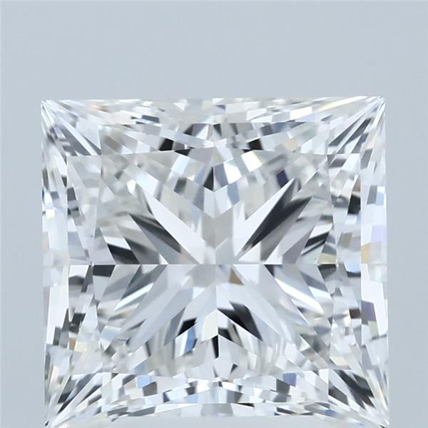 4.01 Carat Princess Shaped, Ideal Cut, E Color, VVS2 Clarity, IGI Certified Lab Grown Diamond