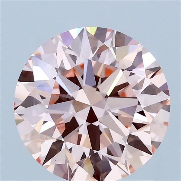 1.50 Carat Round Shaped, Ideal Cut, FANCY INTENSE PINK Color, VS1 Clarity, IGI Certified Lab Grown Diamond