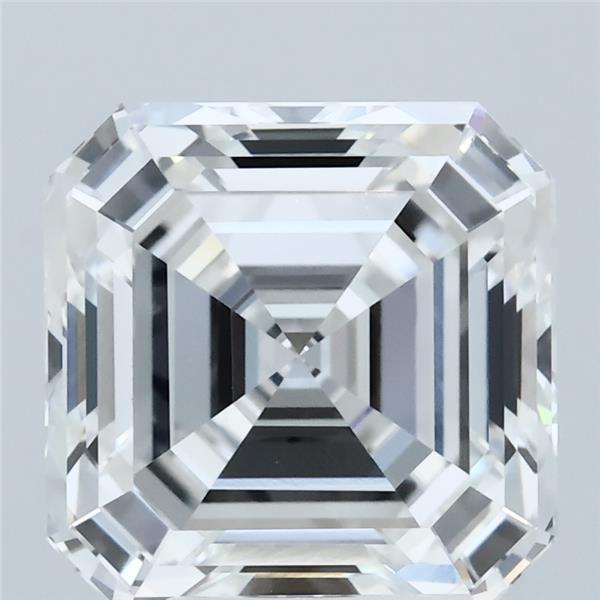 5.09 Carat Asscher Shaped, Ideal Cut, F Color, VVS2 Clarity, IGI Certified Lab Grown Diamond