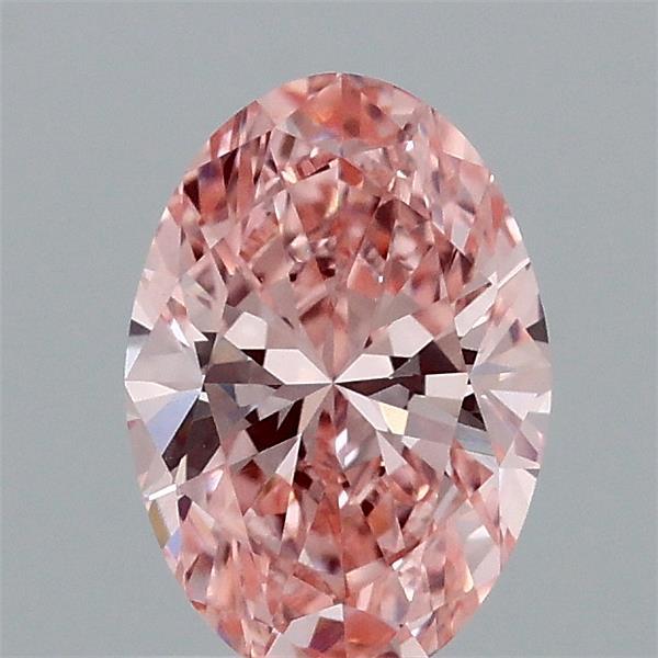 0.93 Carat Oval Shaped, Ideal Cut, FANCY VIVID PINK Color, VVS2 Clarity, IGI Certified Lab Grown Diamond