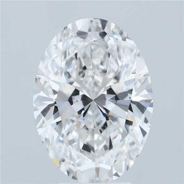 5.09 Carat Oval Shaped, Ideal Cut, E Color, VVS2 Clarity, IGI Certified Lab Grown Diamond