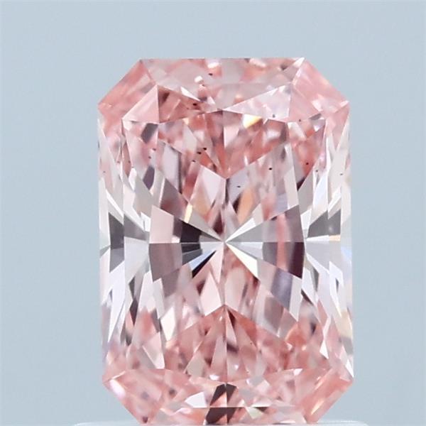 1.02 Carat Radiant Shaped, Ideal Cut, FANCY VIVID PINK Color, VS2 Clarity, IGI Certified Lab Grown Diamond