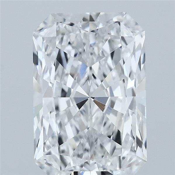3.03 Carat Radiant Shaped, Ideal Cut, D Color, VVS2 Clarity, IGI Certified Lab Grown Diamond