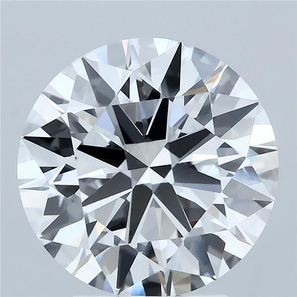3.53 Carat Round Shaped, Ideal Cut, E Color, VVS2 Clarity, IGI Certified Lab Grown Diamond
