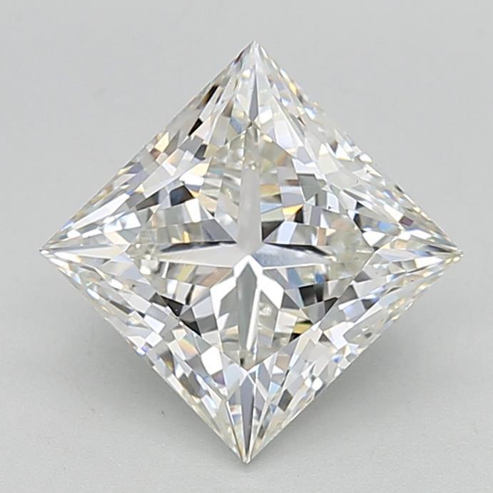 3.03 Carat Princess Shaped, Ideal Cut, G Color, VS1 Clarity, IGI Certified Lab Grown Diamond