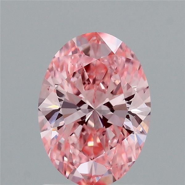 1.55 Carat Oval Shaped, Ideal Cut, FANCY VIVID PINK Color, VS1 Clarity, IGI Certified Lab Grown Diamond
