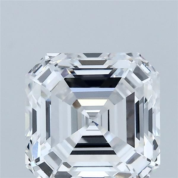 2.06 Carat Asscher Shaped, Ideal Cut, D Color, VVS2 Clarity, IGI Certified Lab Grown Diamond