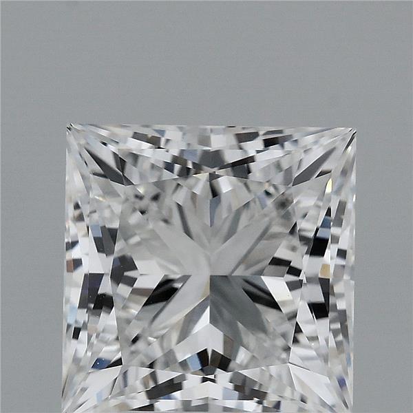 3.60 Carat Princess Shaped, Ideal Cut, E Color, VVS2 Clarity, IGI Certified Lab Grown Diamond
