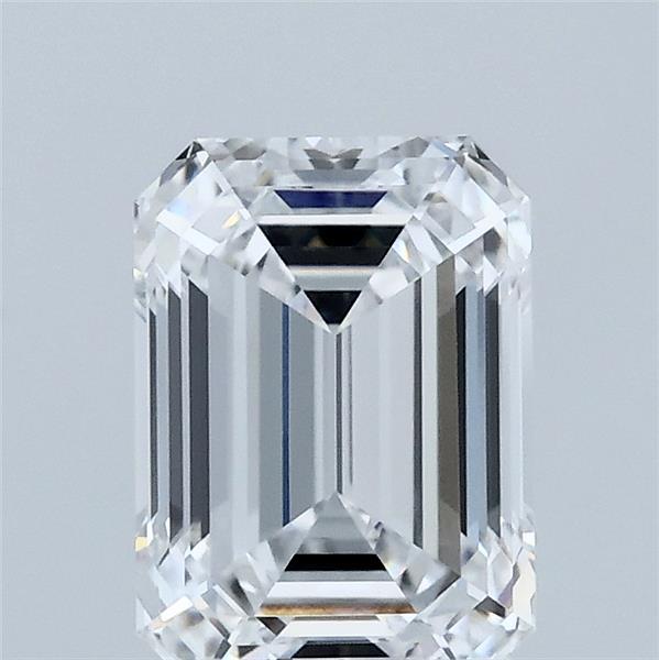 1.76 Carat Emerald Shaped, Ideal Cut, D Color, VVS1 Clarity, IGI Certified Lab Grown Diamond