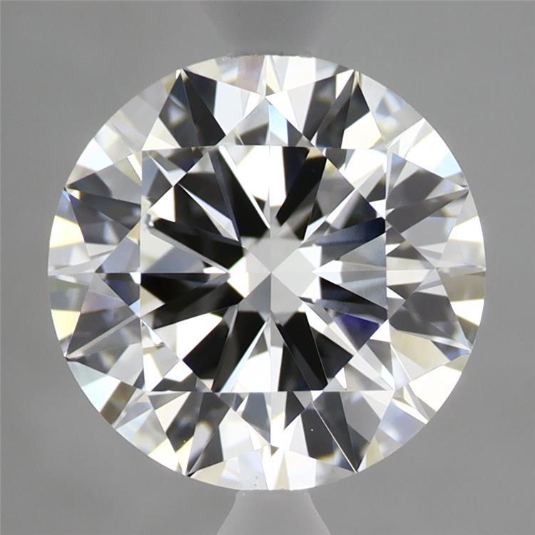 2.92 Carat Round Shaped, Excellent Cut, F Color, VVS2 Clarity, IGI Certified Lab Grown Diamond