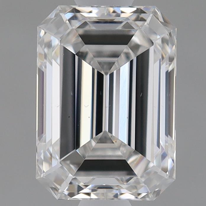 0.92 Carat Emerald Shaped, Ideal Cut, E Color, VS2 Clarity, IGI Certified Lab Grown Diamond