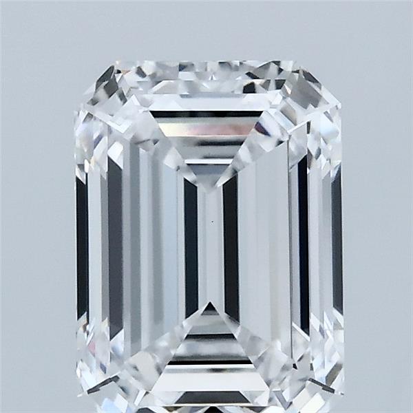 2.04 Carat Emerald Shaped, Ideal Cut, D Color, VVS2 Clarity, IGI Certified Lab Grown Diamond