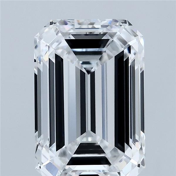 3.51 Carat Emerald Shaped, Ideal Cut, D Color, VVS2 Clarity, IGI Certified Lab Grown Diamond