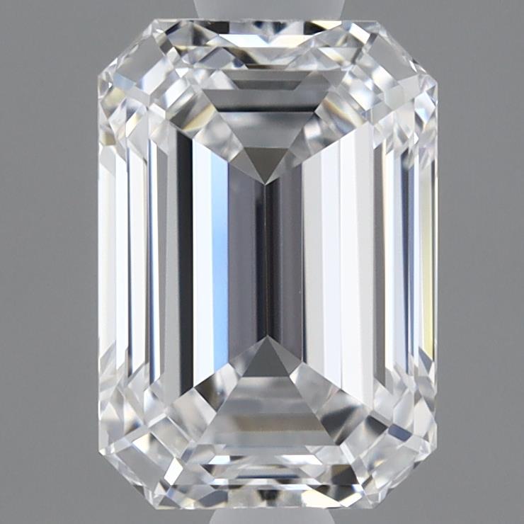 1.02 Carat Emerald Shaped, Ideal Cut, D Color, VVS2 Clarity, GIA Certified Lab Grown Diamond