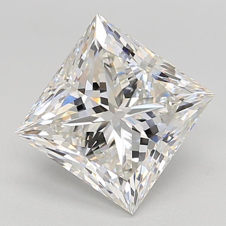 4.01 Carat Princess Shaped, Ideal Cut, F Color, VS2 Clarity, IGI Certified Lab Grown Diamond