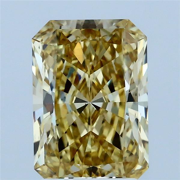 2.08 Carat Radiant Shaped, Ideal Cut, FANCY YELLOW Color, VS2 Clarity, IGI Certified Lab Grown Diamond