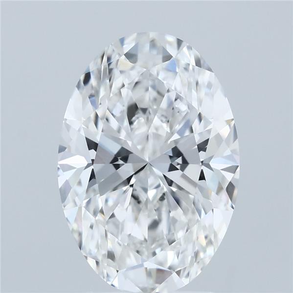 3.00 Carat Oval Shaped, Ideal Cut, E Color, VVS2 Clarity, IGI Certified Lab Grown Diamond