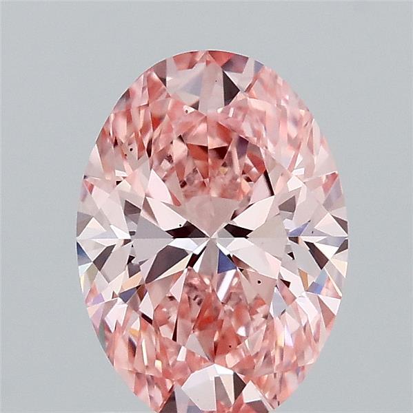 1.50 Carat Oval Shaped, Excellent Cut, FANCY VIVID PINK Color, VS2 Clarity, IGI Certified Lab Grown Diamond