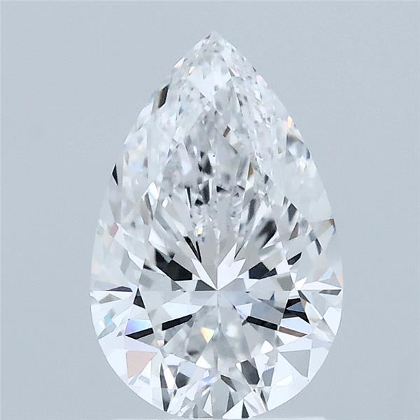 1.53 Carat Pear Shaped, Excellent Cut, D Color, VS1 Clarity, IGI Certified Lab Grown Diamond