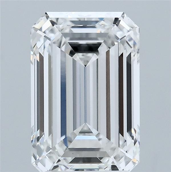 2.85 Carat Emerald Shaped, Ideal Cut, D Color, VS1 Clarity, IGI Certified Lab Grown Diamond