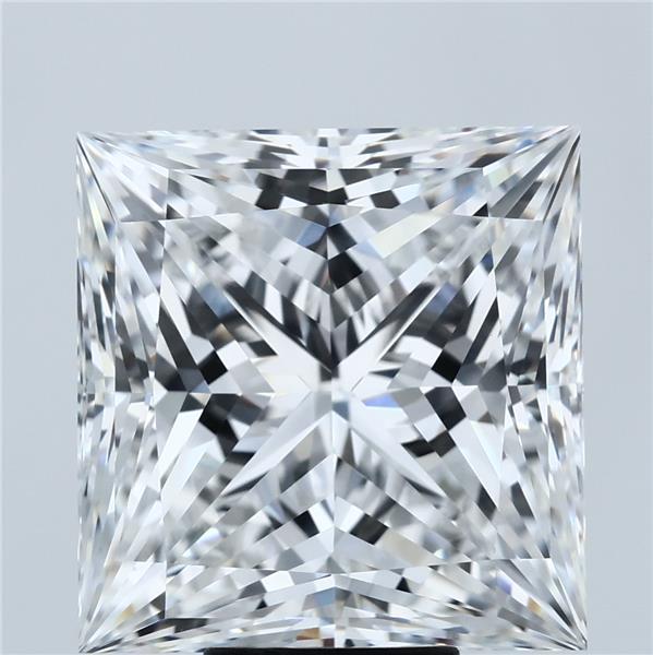10.08 Carat Princess Shaped, Ideal Cut, E Color, VVS2 Clarity, IGI Certified Lab Grown Diamond