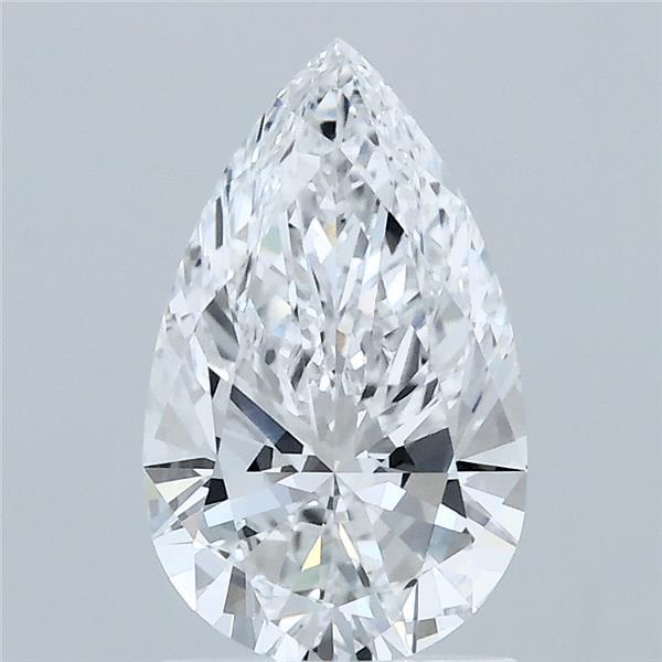 1.50 Carat Pear Shaped, Ideal Cut, E Color, VVS2 Clarity, IGI Certified Lab Grown Diamond
