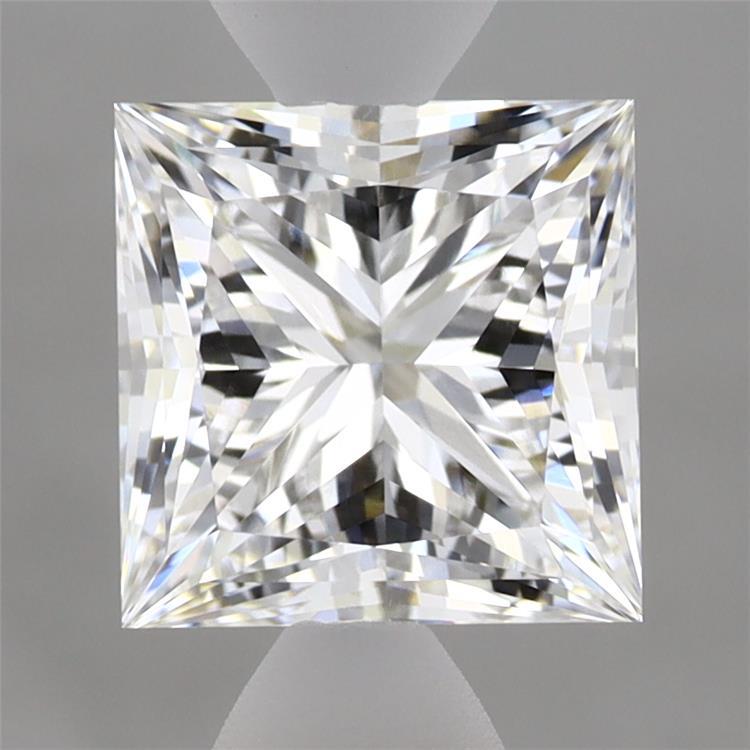 2.52 Carat Princess Shaped, Ideal Cut, D Color, VVS2 Clarity, IGI Certified Lab Grown Diamond