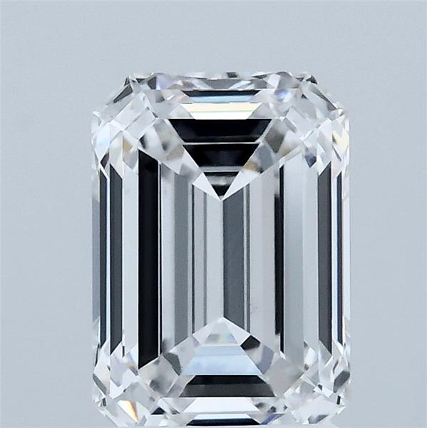 2.09 Carat Emerald Shaped, Ideal Cut, D Color, VVS2 Clarity, IGI Certified Lab Grown Diamond