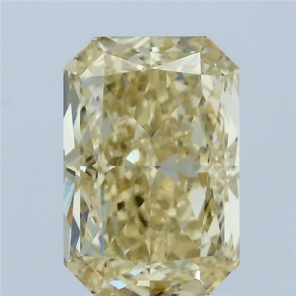 2.50 Carat Radiant Shaped, Excellent Cut, FANCY INTENSE YELLOW Color, VVS1 Clarity, IGI Certified Lab Grown Diamond