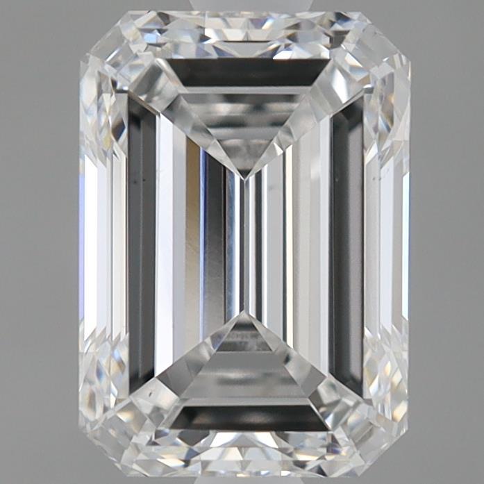 0.98 Carat Emerald Shaped, Excellent Cut, D Color, VS1 Clarity, IGI Certified Lab Grown Diamond