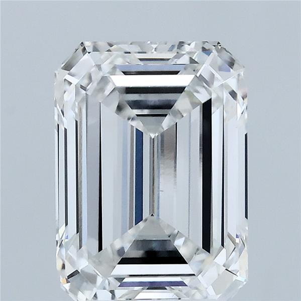 3.01 Carat Emerald Shaped, Ideal Cut, E Color, VVS2 Clarity, IGI Certified Lab Grown Diamond